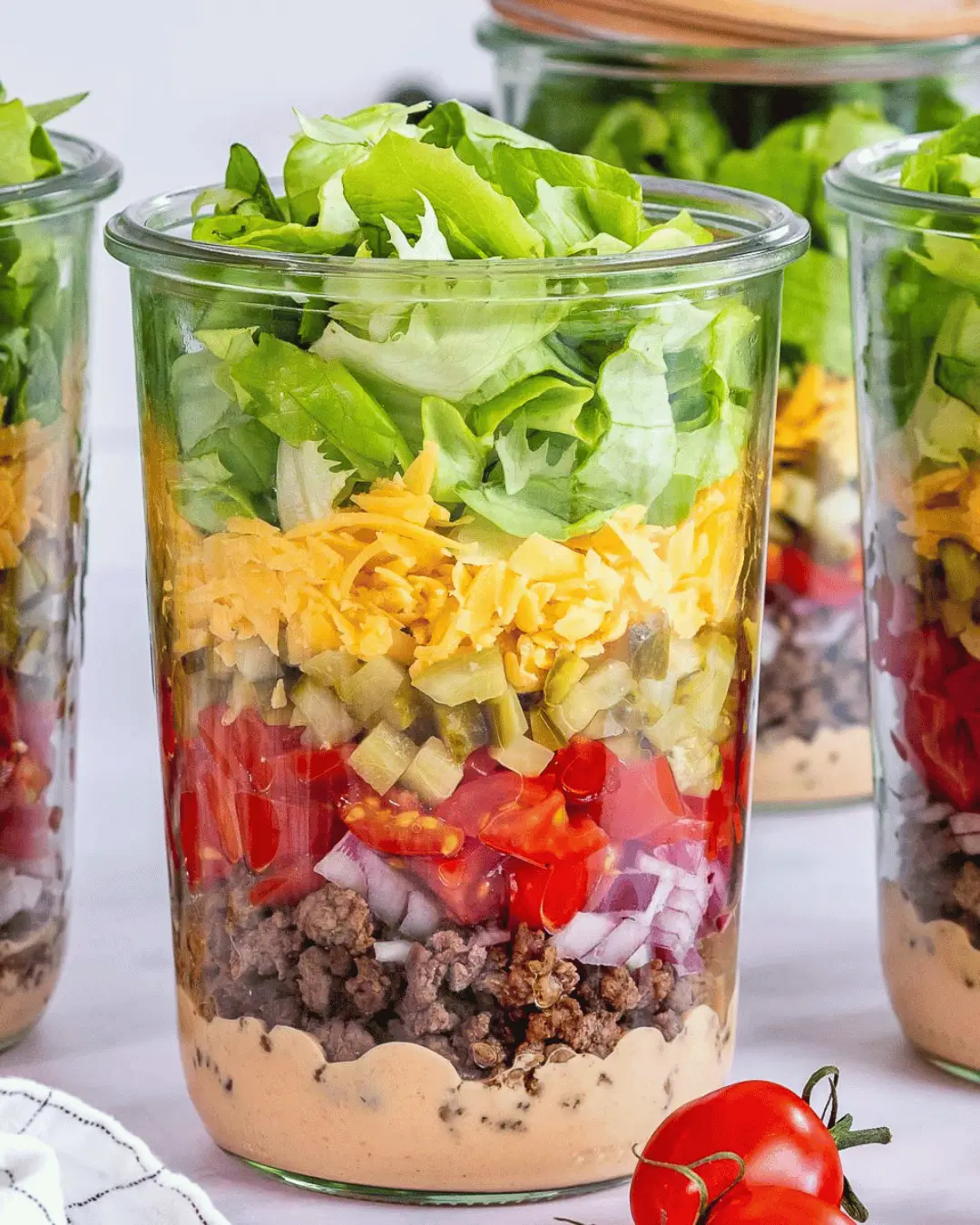 Salada Big Mac com molho especial